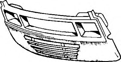 VAN WEZEL 3070668 -  Облицовка передка